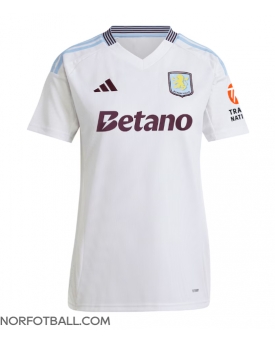 Billige Fotballdrakt Aston Villa Replika Bortedrakt Dame 2024-25 Kortermet